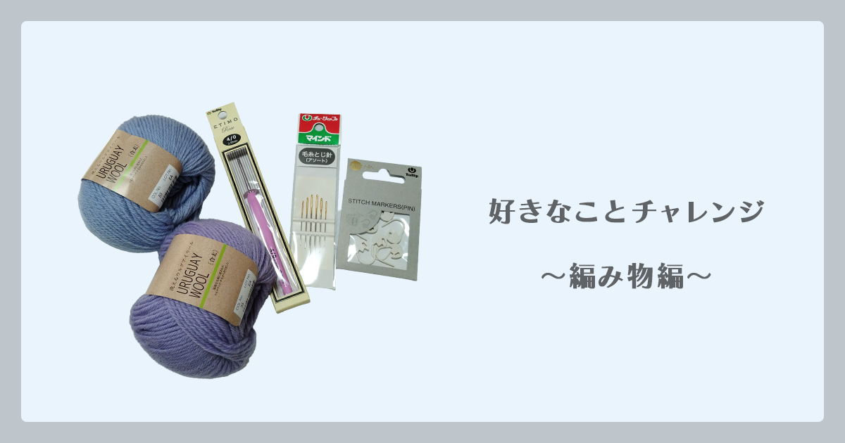 好きなことチャレンジ～編み物編～サムネイル